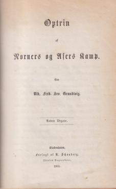 Optrin af nordens kæmpeliv (1861) 1. og 2. bind i én bog ¤