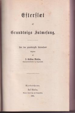 Efterslæt af Grundtvigs Salmesang