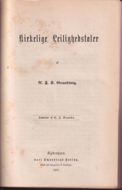 Kirkelige Lejlighedstaler af N.F.S. Grundtvig