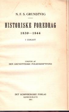 Historiske foredrag 1939-1844 i udkast