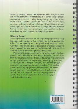 Kantors Bibelske Psalmer og Cantica til kirkeåret til anglikans sang
