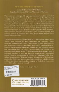 The Theology of the FIrst Letter to the Corinthians (Ny bog)