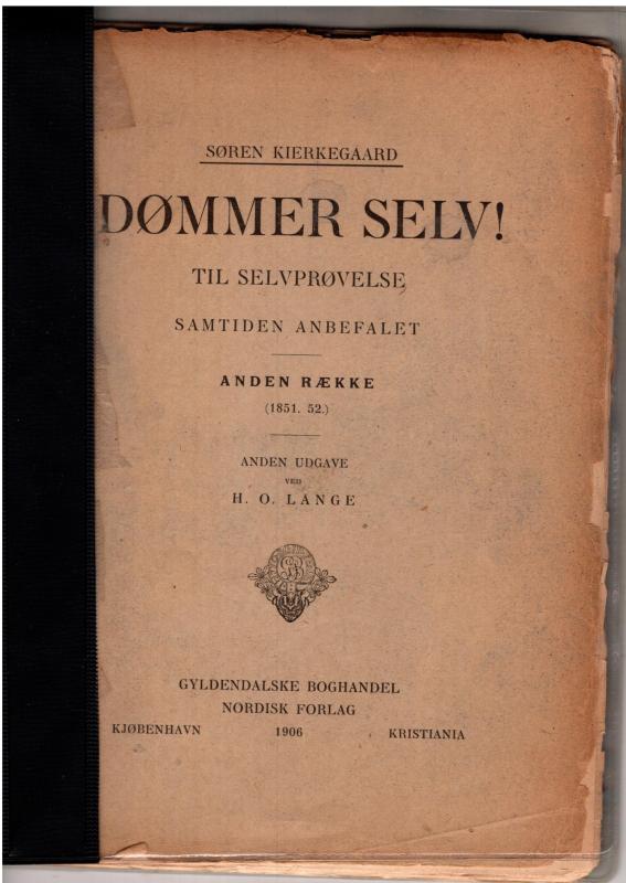 Dømmer selv! Til selvprøvelse samtiden anbefalet
