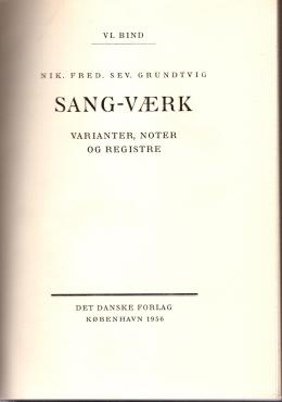Sang-værk (Bind1,2,x,3,4,5,6)