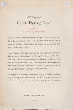 Ordets dyst og daad