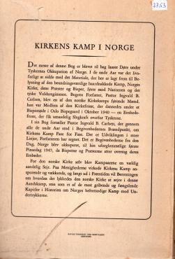 Kirkens kamp i Norge - under besættelsen 1940 - 1945