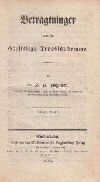 Betragtninger Over De Christelige Troeslærdomme (1833)
