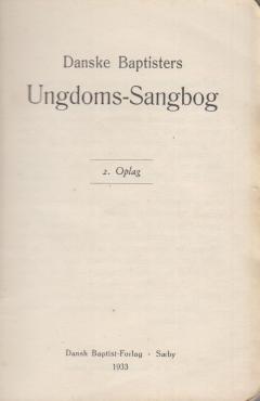 Danske Baptisters Ungdoms-Sangbog (1933)