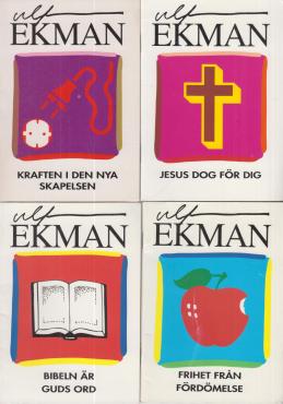4 hæfter: Kraften i den nya skapelsen - Jesus dog för dig - Frihet från fördömelse - Bibeln är Guds ord