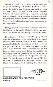 Om altarets sakrament