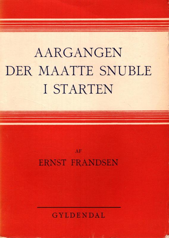 Aargangen der maatte snuble i starten