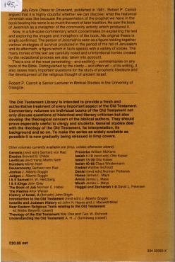 JEREMIAH a commentary