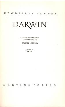 Darwin - Udødelige tanker