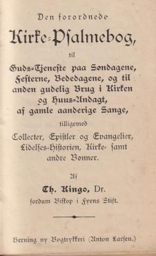 Den forordnede Kirke - Psalmebog (u. år) ¤