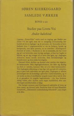Søren Kierkegaard Samlede værker (bind 1-20) (1982)