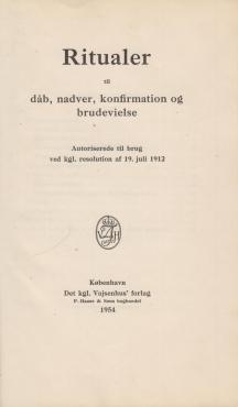Ritualer til dåb, nadver og brudevielse (1954)