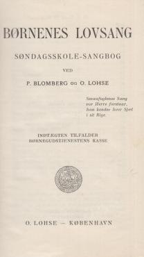 Børnenes lovsang - Søndagsskole-sangbog
