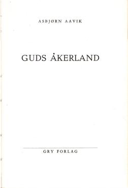 Guds åkerland