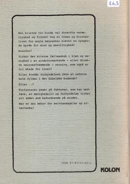 Menighedsliv og forkyndelse - en tyngende byrde?