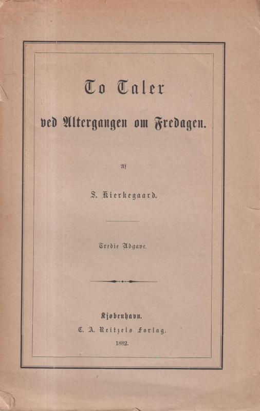 To taler ved altergangen om fredagen (1882)