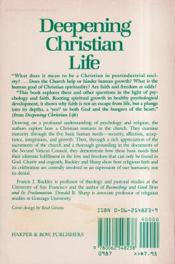 Deepening Christian Life