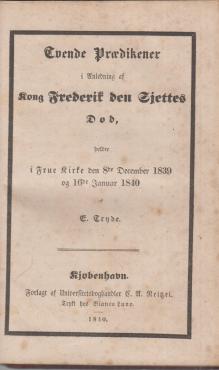 Tvende prædikener (1840)