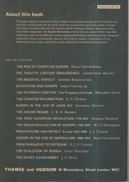 Reform and Society in the Sixteenth-Century Europe