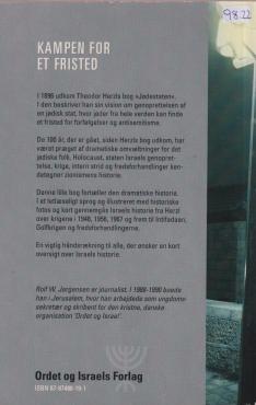 Kampen for et fristed, den moderne zionisme i glimt