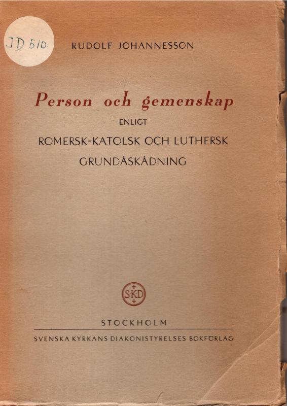 Person och gemenskap