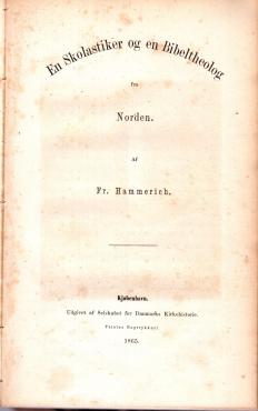 En Skolastiker og en Bibeltheolog fra Norden (om Anders Sunesen) (1865) ¤