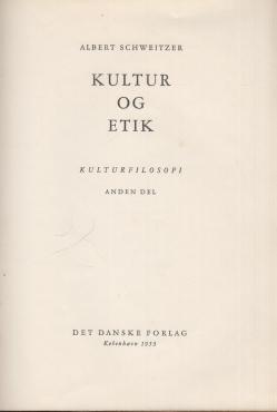 Kultur og etik (2. del)