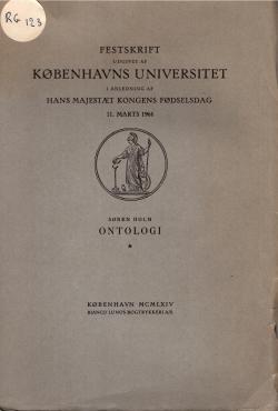 Festskrift udgivet af Københavns Universitet i anledning af Hans Majestæt Kongens fødselsdag 11. marts 1964
