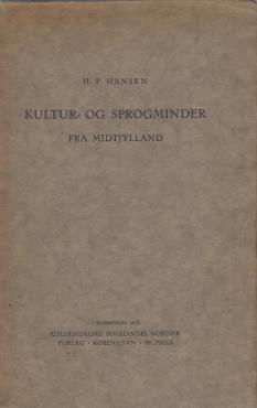 Kultur- og Sprogminder fra midtjylland