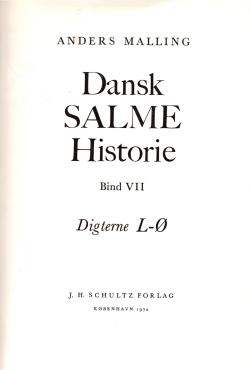 Dansk SALME historie (Bind 1-5) af 8 bind