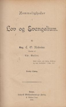 Hemmeligheder i Lov og evangelium del 3-4 (1915-1916)