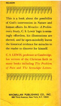 Miracles - A Preliminary Study