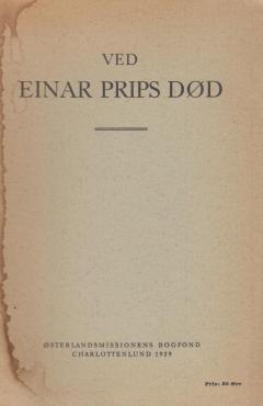 Ved Einar Prips død