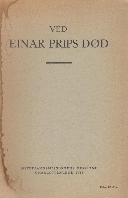Ved Einar Prips død