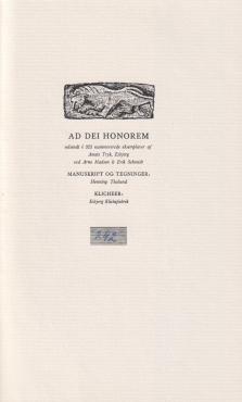 Ad Dei Honorem