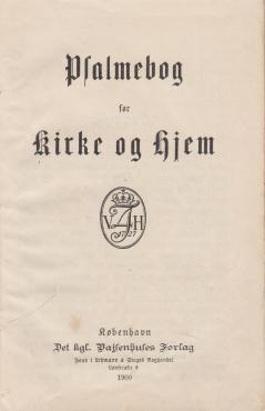 Psalmebog til kirke- og huus-andagt (1900)