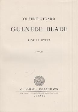Gulnede blade