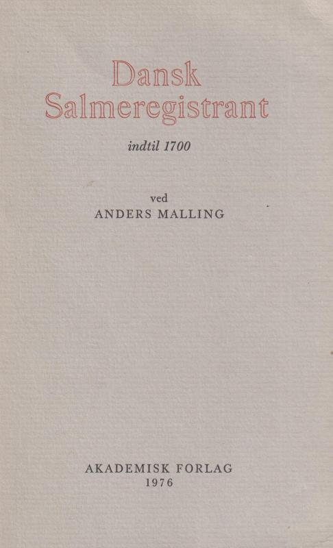 Dansk salmeregistrant