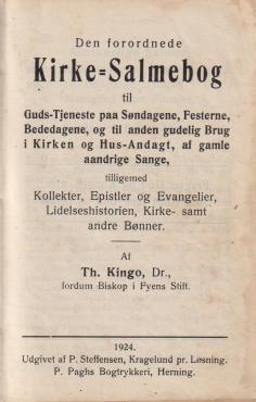 Den forordnede Kirke-Salmebog (1924) ¤