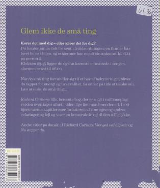 Glem ikke de små ting