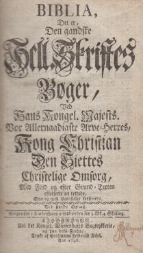 Biblia (Kong Chr. VI) (1746) ¤