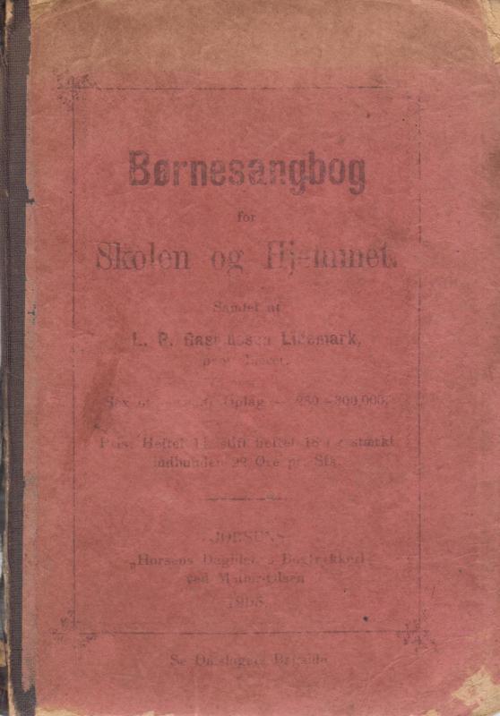 Børnesangbog for skole og hjemmet (1905)