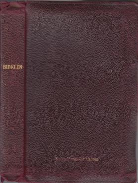 Bibelen (1931/48) med overfald, sideregister og guldsnit