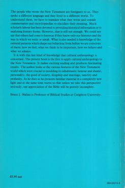 The New Testament World: Insights from Cultural Anthropology