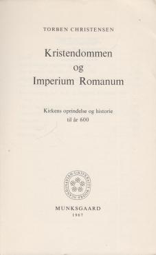 Kristendommen og Imperium Romanum