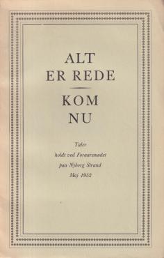Alt er rede - kom nu